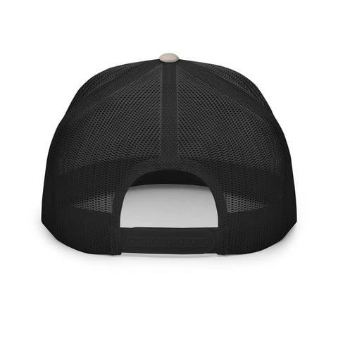 Naunda Art 5 Panel Trucker Cap (Black) - Kima Kreates
