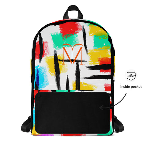 Naunda Art Abstract Backpack - Kima Kreates