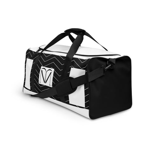 Naunda Art Designer Black Duffle Bag - Kima Kreates