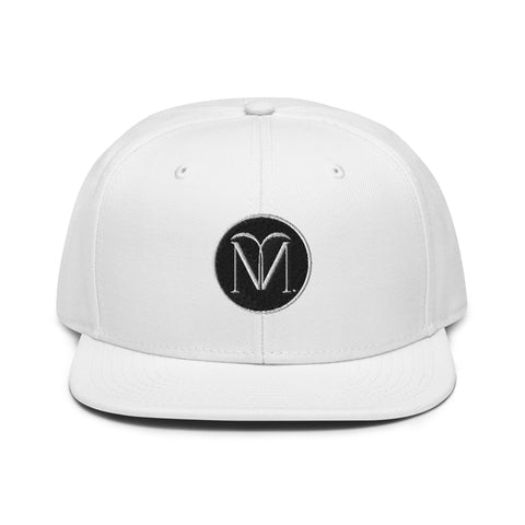 Naunda Art Patch Snapback Hat (White) - Kima Kreates
