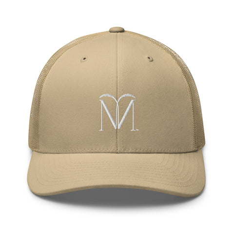 Naunda Art Retro Trucker Cap (White) - Kima Kreates