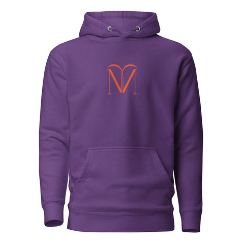Naunda Art with Orange Logo Premium Unisex Hoodie - Kima Kreates