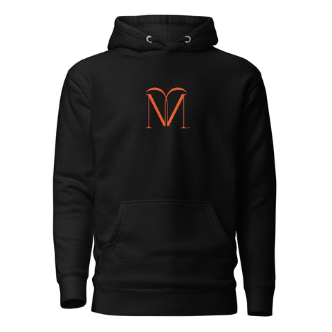 Naunda Art with Orange Logo Premium Unisex Hoodie - Kima Kreates