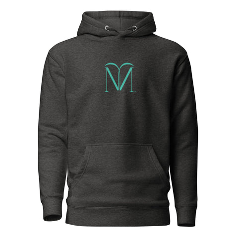 Naunda Art with Turquoise Logo Premium Unisex Hoodie - Kima Kreates