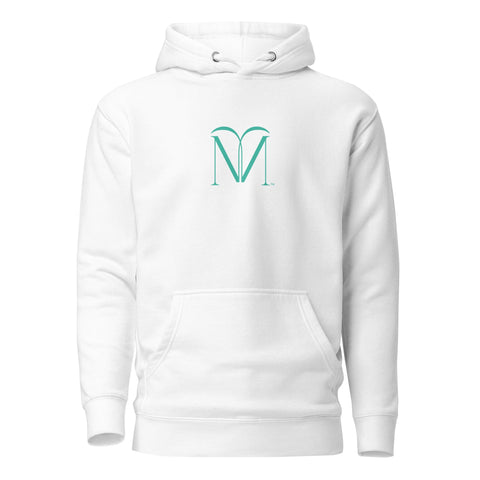 Naunda Art with Turquoise Logo Premium Unisex Hoodie - Kima Kreates