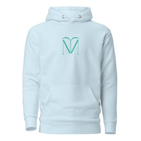 Naunda Art with Turquoise Logo Premium Unisex Hoodie - Kima Kreates