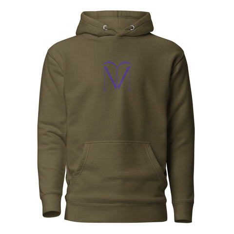 Naunda Art with Violet Logo Premium Unisex Hoodie - Kima Kreates