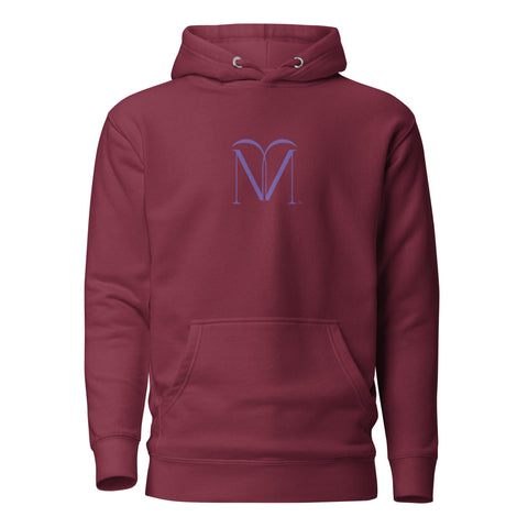 Naunda Art with Violet Logo Premium Unisex Hoodie - Kima Kreates