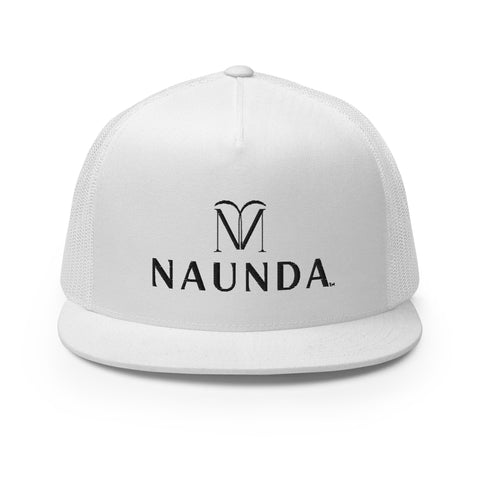Naunda Complete 5 Panel Trucker Cap (Black) - Kima Kreates