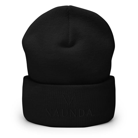 Naunda Complete Cuffed Beanie (Black) - Kima Kreates