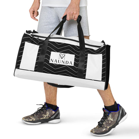 Naunda Complete Designer Black Duffle Bag - Kima Kreates