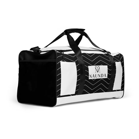 Naunda Complete Designer Black Duffle Bag - Kima Kreates