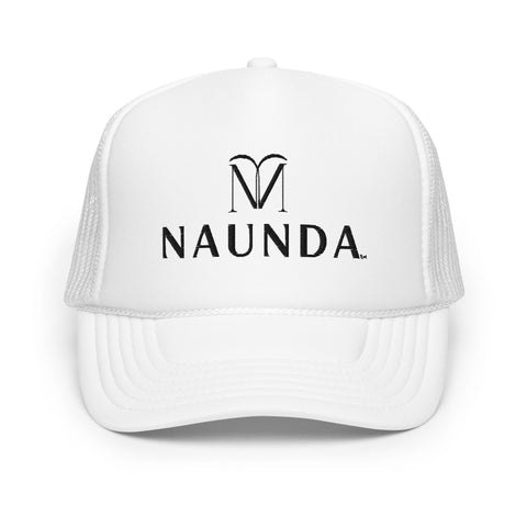Naunda Complete Foam Trucker Hat (Black) - Kima Kreates