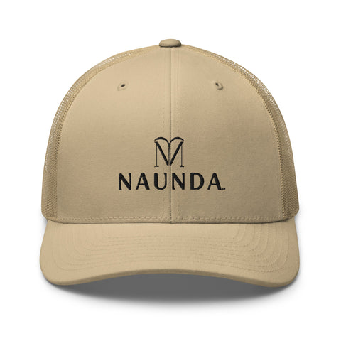 Naunda Complete Retro Trucker Cap (Black) - Kima Kreates