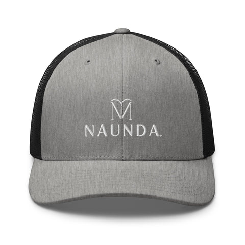 Naunda Complete Retro Trucker Cap (White) - Kima Kreates