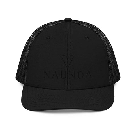 Naunda Complete Snapback Trucker Cap (Black) - Kima Kreates