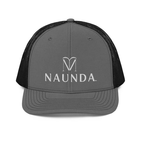 Naunda Complete Snapback Trucker Cap (White) - Kima Kreates