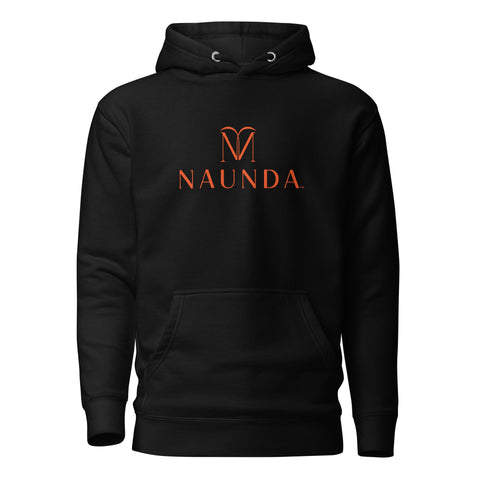 Naunda Complete with Orange Logo Premium Unisex Hoodie - Kima Kreates