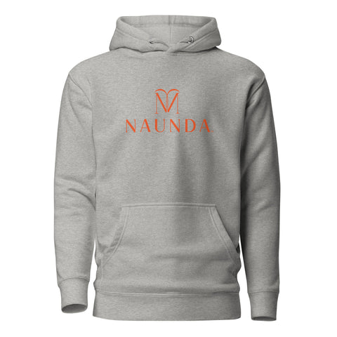 Naunda Complete with Orange Logo Premium Unisex Hoodie - Kima Kreates