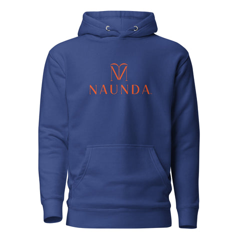 Naunda Complete with Orange Logo Premium Unisex Hoodie - Kima Kreates