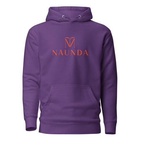 Naunda Complete with Orange Logo Premium Unisex Hoodie - Kima Kreates