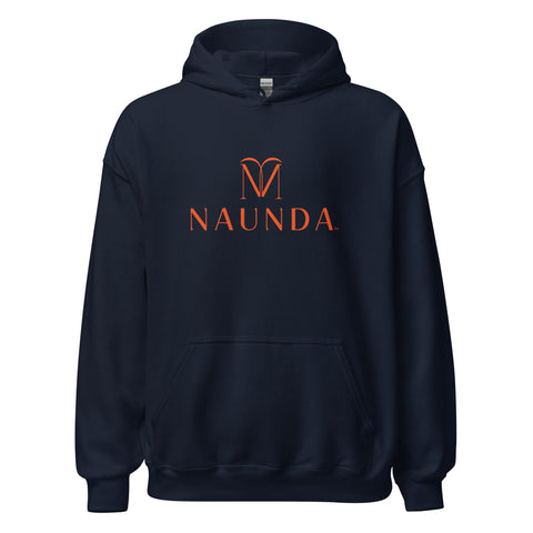 Naunda Complete with Orange Logo Unisex Hoodie - Kima Kreates