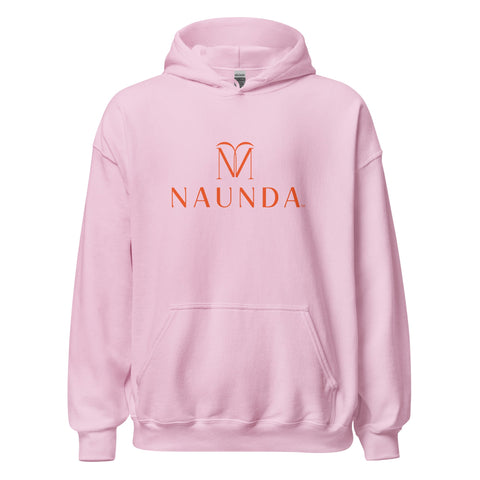 Naunda Complete with Orange Logo Unisex Hoodie - Kima Kreates