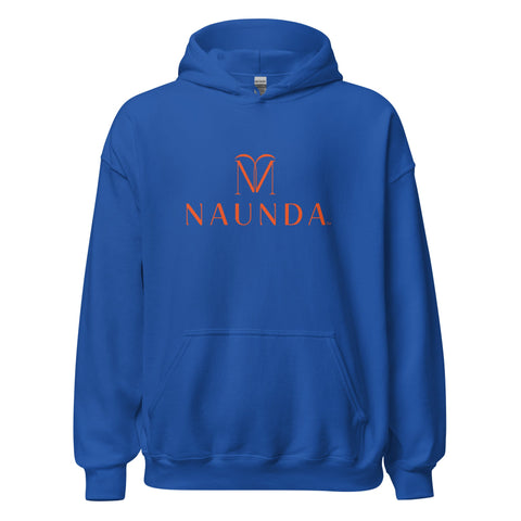 Naunda Complete with Orange Logo Unisex Hoodie - Kima Kreates