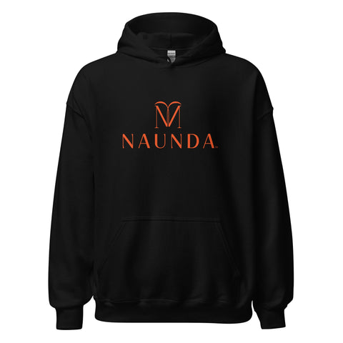 Naunda Complete with Orange Logo Unisex Hoodie - Kima Kreates