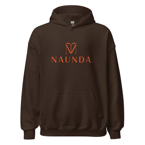 Naunda Complete with Orange Logo Unisex Hoodie - Kima Kreates