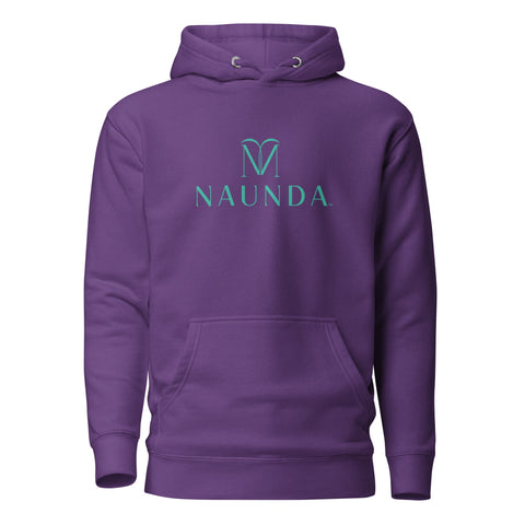 Naunda Complete with Turquoise Logo Premium Unisex Hoodie - Kima Kreates