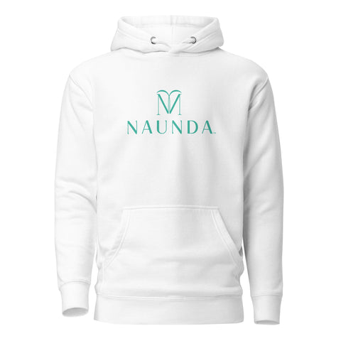 Naunda Complete with Turquoise Logo Premium Unisex Hoodie - Kima Kreates