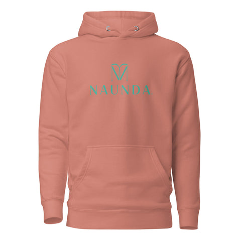 Naunda Complete with Turquoise Logo Premium Unisex Hoodie - Kima Kreates