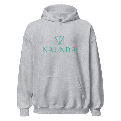 Naunda Complete with Turquoise Logo Unisex Hoodie - Kima Kreates