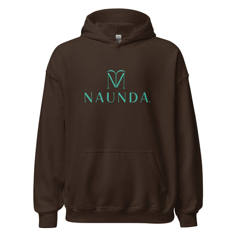 Naunda Complete with Turquoise Logo Unisex Hoodie - Kima Kreates