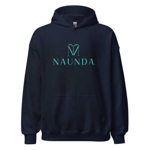 Naunda Complete with Turquoise Logo Unisex Hoodie - Kima Kreates