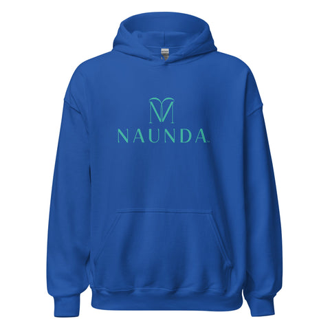 Naunda Complete with Turquoise Logo Unisex Hoodie - Kima Kreates