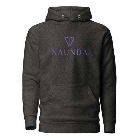 Naunda Complete with Violet Logo Premium Unisex Hoodie - Kima Kreates
