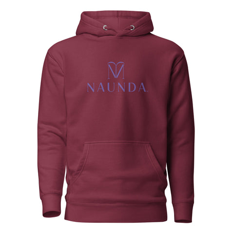 Naunda Complete with Violet Logo Premium Unisex Hoodie - Kima Kreates