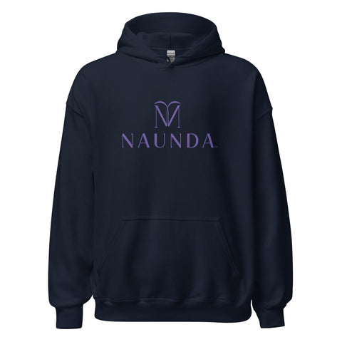 Naunda Complete with Violet Logo Unisex Hoodie - Kima Kreates