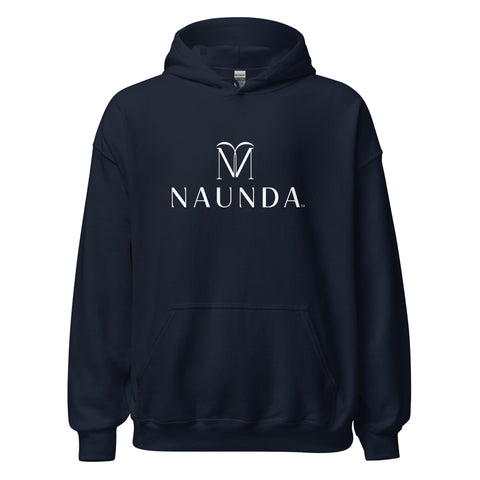 Naunda Complete with White Logo Unisex Hoodie - Kima Kreates