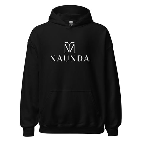 Naunda Complete with White Logo Unisex Hoodie - Kima Kreates