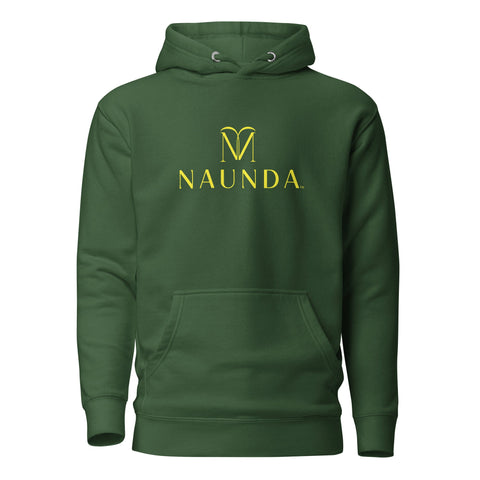 Naunda Complete with Yellow Logo Premium Unisex Hoodie - Kima Kreates