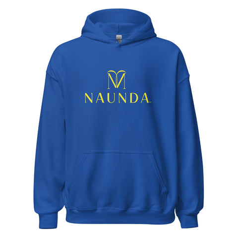 Naunda Complete with Yellow Logo Unisex Hoodie - Kima Kreates