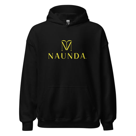 Naunda Complete with Yellow Logo Unisex Hoodie - Kima Kreates
