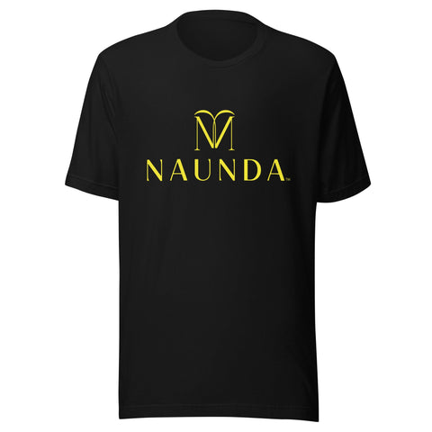 Naunda Complete with Yellow Logo Unisex T-Shirt - Kima Kreates