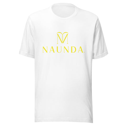 Naunda Complete with Yellow Logo Unisex T-Shirt - Kima Kreates
