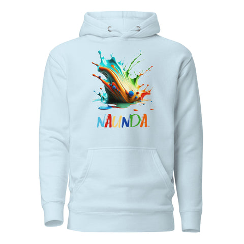 Naunda Splash Premium Unisex Hoodie - Kima Kreates