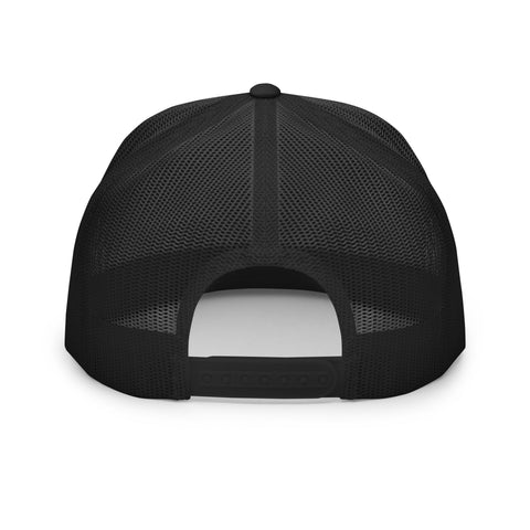 Naunda Word 5 Panel Trucker Cap (Black) - Kima Kreates