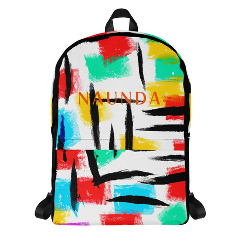 Naunda Word Abstract Backpack - Kima Kreates